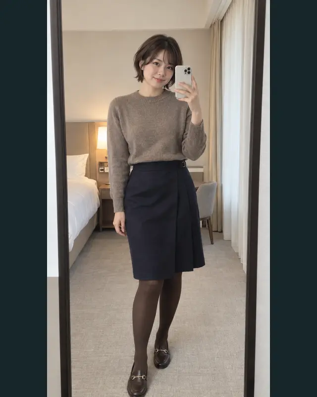 부산 강서구 안내 카드의 성인 모델 거울 셀카