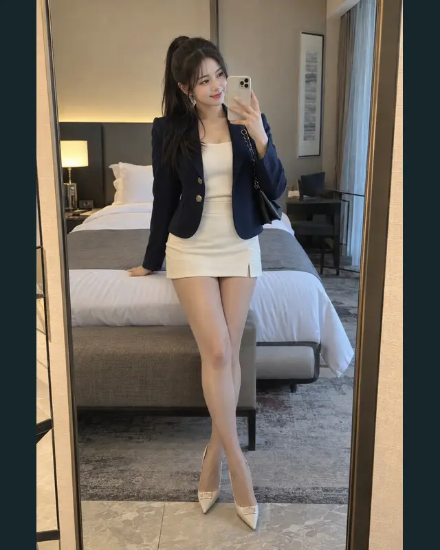 대구 북구 안내 카드의 성인 모델 거울 셀카