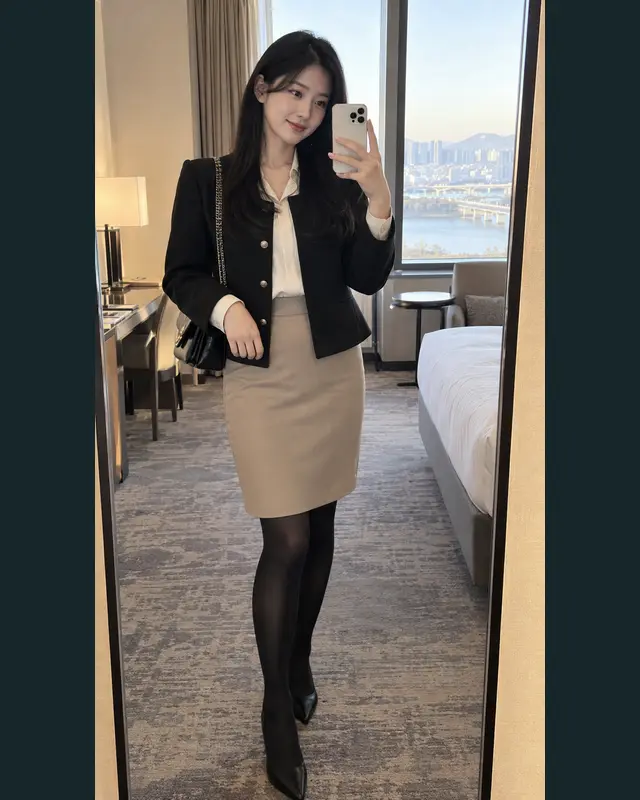 대구 군위군 안내 카드의 성인 모델 거울 셀카