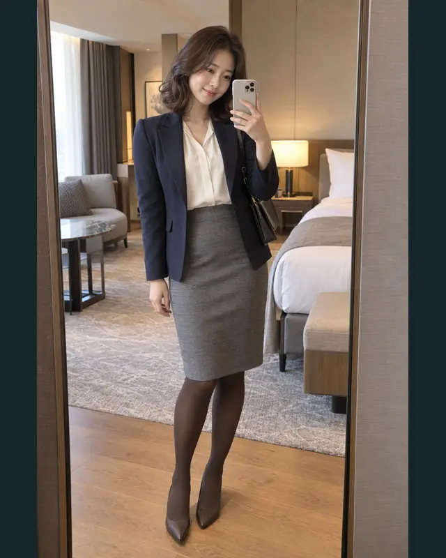대구 지역 안내 카드의 성인 모델 거울 셀카