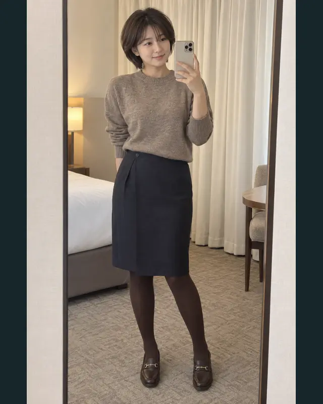 포항 북구 안내 카드의 성인 모델 거울 셀카